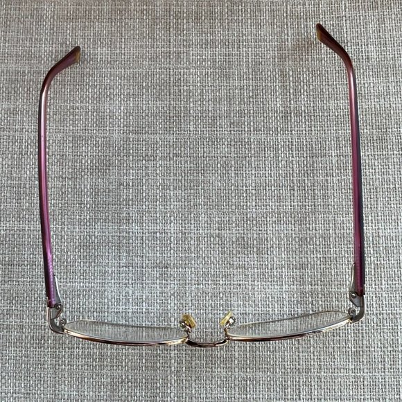 Anne Klein Women Eyeglasses Frame Red/Gold Tone glasses - Picture 9 of 11
